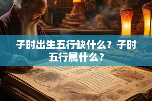 子时出生五行缺什么?子时五行属什么? 子时出生五行缺什么?子时五行属什么?
