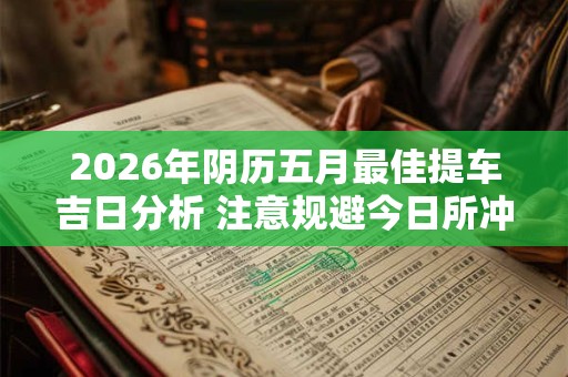 2026年阴历五月最佳提车吉日分析 注意规避今日所冲