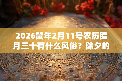 2026鼠年2月11号农历腊月三十有什么风俗？除夕的由来