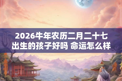 2026牛年农历二月二十七出生的孩子好吗 命运怎么样