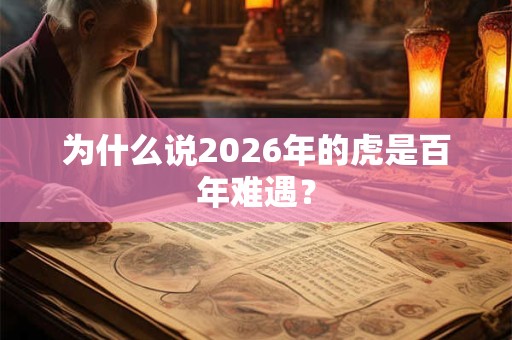为什么说2026年的虎是百年难遇? 为什么说2026年的虎是百年难遇?