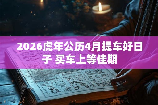 2026虎年公历4月提车好日子 买车上等佳期