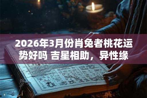 2026年3月份肖兔者桃花运势好吗 吉星相助,异性缘强 2026年3月份肖兔者桃花运势好吗 吉星相助,异性缘强