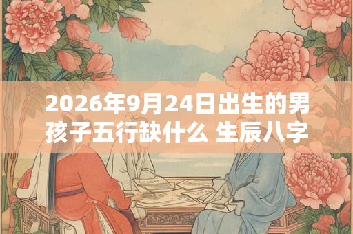 2026年9月24日出生的男孩子五行缺什么 生辰八字高分取名