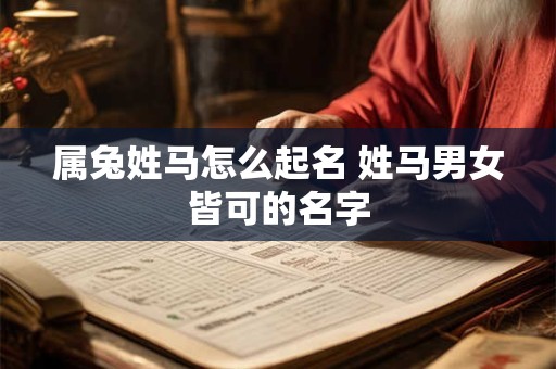 属兔姓马怎么起名 姓马男女皆可的名字 属兔姓马怎么起名 姓马男女皆可的名字