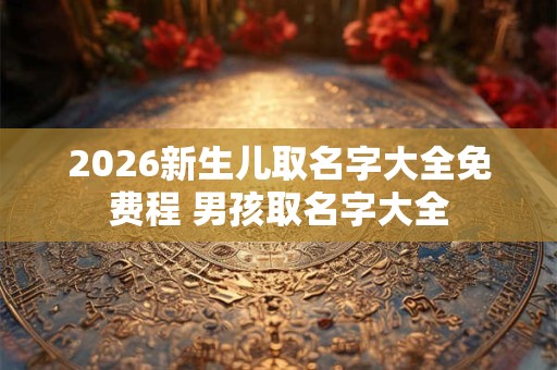 2026新生儿取名字大全免费程 男孩取名字大全 2026新生儿取名字大全免费程 男孩取名字大全