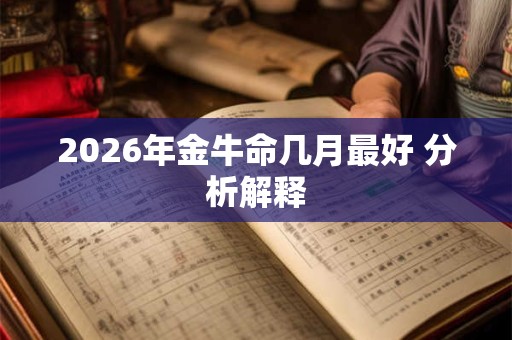 2026年金牛命几月最好 分析解释