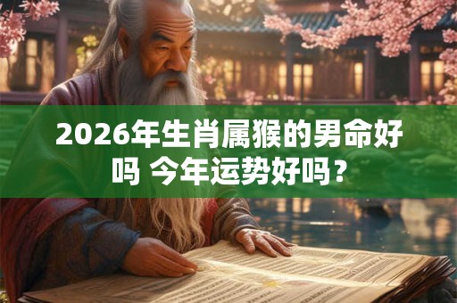 2026年生肖属猴的男命好吗 今年运势好吗? 2026年生肖属猴的男命好吗 今年运势好吗?