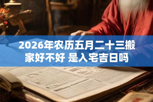 2026年农历五月二十三搬家好不好 是入宅吉日吗 2026年农历五月二十三搬家好不好 是入宅吉日吗