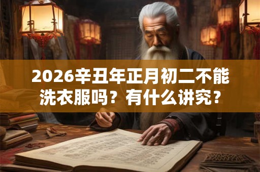 2026辛丑年正月初二不能洗衣服吗?有什么讲究? 2026辛丑年正月初二不能洗衣服吗?有什么讲究?