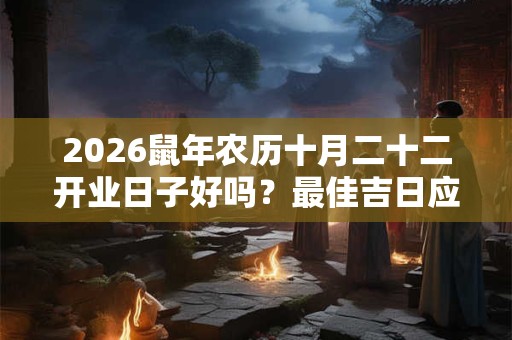 2026鼠年农历十月二十二开业日子好吗?最佳吉日应与八字相合 2026鼠年农历十月二十二开业日子好吗?最佳吉日应与八字相合