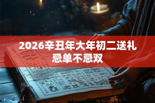 2026辛丑年大年初二送礼忌单不忌双