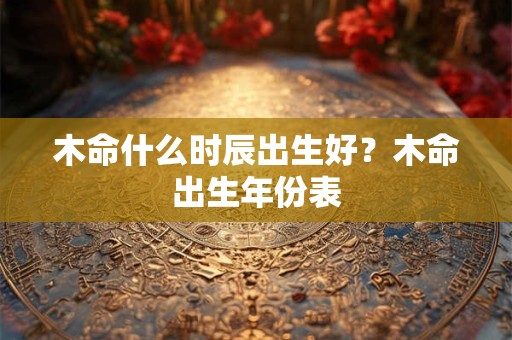 木命什么时辰出生好？木命出生年份表