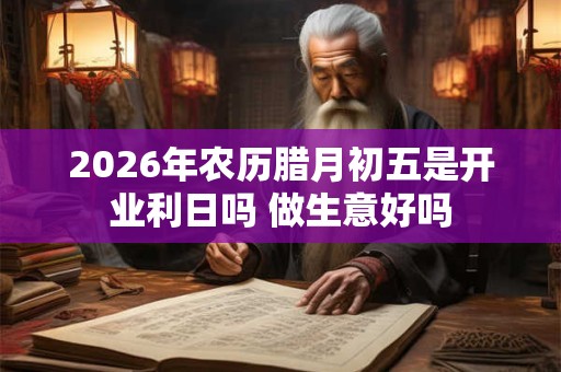 2026年农历腊月初五是开业利日吗 做生意好吗