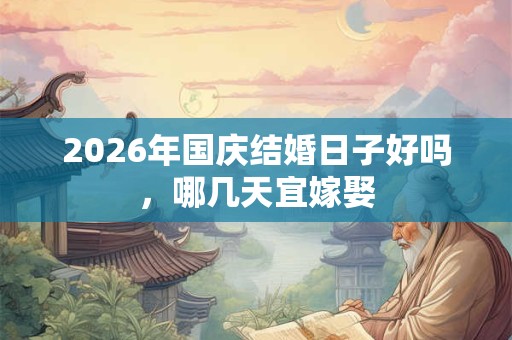 2026年国庆结婚日子好吗,哪几天宜嫁娶 2026年国庆结婚日子好吗,哪几天宜嫁娶