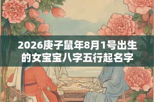2026庚子鼠年8月1号出生的女宝宝八字五行起名字 2026庚子鼠年8月1号出生的女宝宝八字五行起名字
