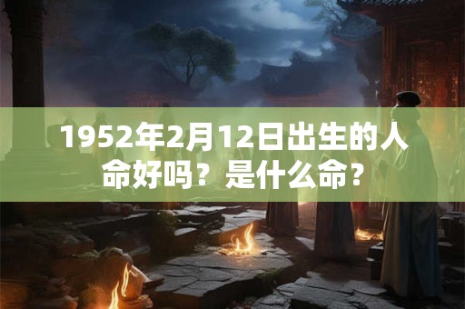 1952年2月12日出生的人命好吗?是什么命? 1952年2月12日出生的人命好吗?是什么命?
