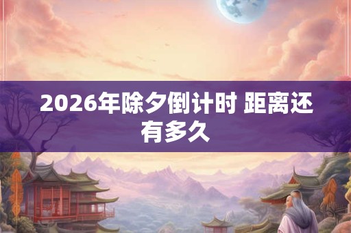 2026年除夕倒计时 距离还有多久 2026年除夕倒计时 距离还有多久