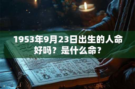 1953年9月23日出生的人命好吗?是什么命? 1953年9月23日出生的人命好吗?是什么命?