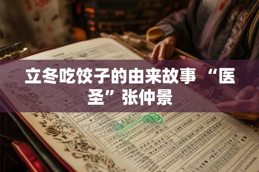 立冬吃饺子的由来故事 “医圣”张仲景 立冬吃饺子的由来故事 “医圣”张仲景