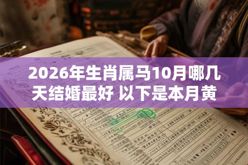 2026年生肖属马10月哪几天结婚最好 以下是本月黄道吉日