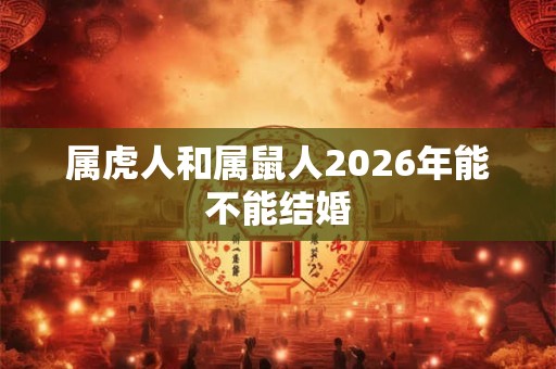 属虎人和属鼠人2026年能不能结婚