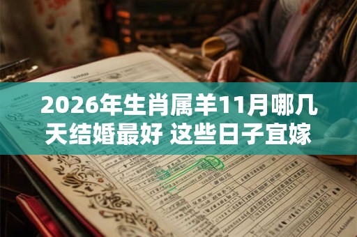 2026年生肖属羊11月哪几天结婚最好 这些日子宜嫁娶 2026年生肖属羊11月哪几天结婚最好 这些日子宜嫁娶