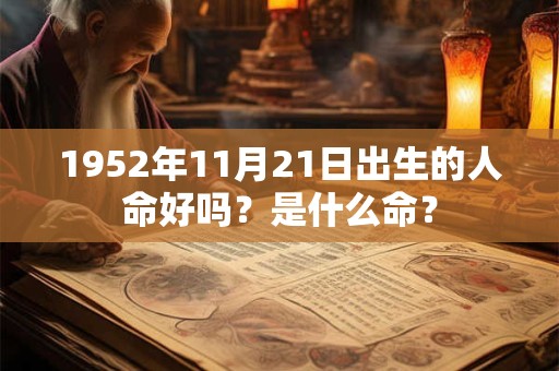 1952年11月21日出生的人命好吗？是什么命？
