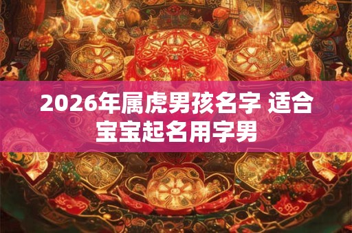 2026年属虎男孩名字 适合宝宝起名用字男 2026年属虎男孩名字 适合宝宝起名用字男