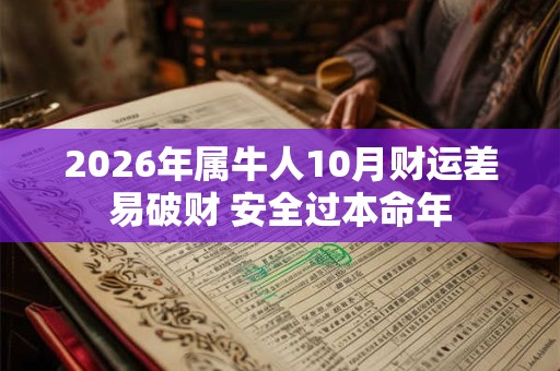 2026年属牛人10月财运差易破财 安全过本命年