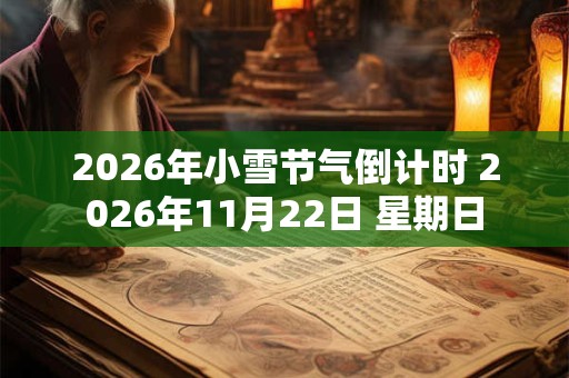 2026年小雪节气倒计时 2026年11月22日 星期日 2026年小雪节气倒计时 2026年11月22日 星期日