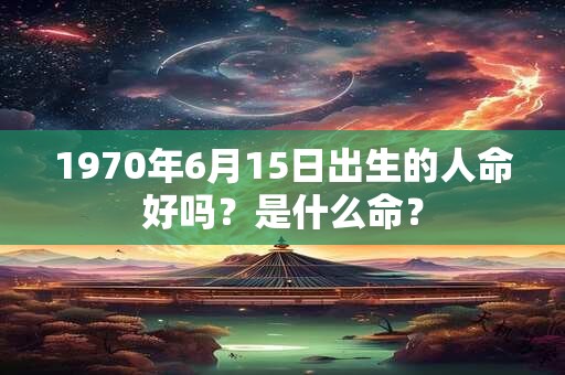 1970年6月15日出生的人命好吗?是什么命? 1970年6月15日出生的人命好吗?是什么命?