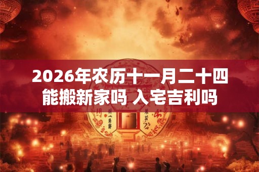 2026年农历十一月二十四能搬新家吗 入宅吉利吗 2026年农历十一月二十四能搬新家吗 入宅吉利吗