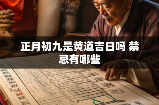 正月初九是黄道吉日吗 禁忌有哪些 正月初九是黄道吉日吗 禁忌有哪些