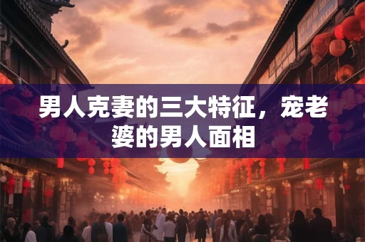 男人克妻的三大特征,宠老婆的男人面相 男人克妻的三大特征,宠老婆的男人面相