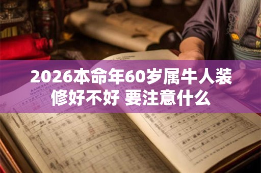 2026本命年60岁属牛人装修好不好 要注意什么 2026本命年60岁属牛人装修好不好 要注意什么