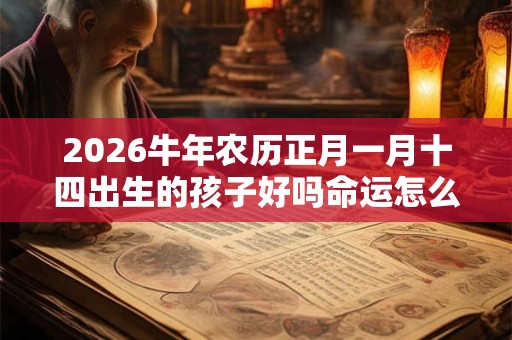 2026牛年农历正月一月十四出生的孩子好吗命运怎么样 2026牛年农历正月一月十四出生的孩子好吗命运怎么样