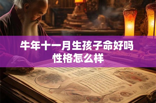 牛年十一月生孩子命好吗 性格怎么样 牛年十一月生孩子命好吗 性格怎么样