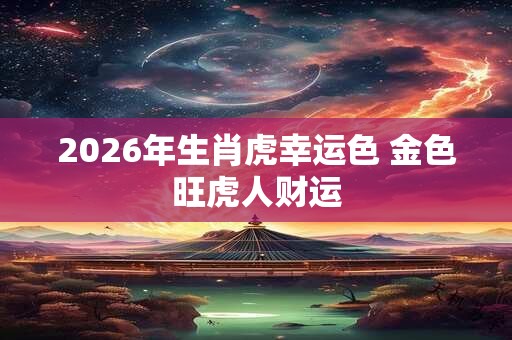 2026年生肖虎幸运色 金色旺虎人财运 2026年生肖虎幸运色 金色旺虎人财运