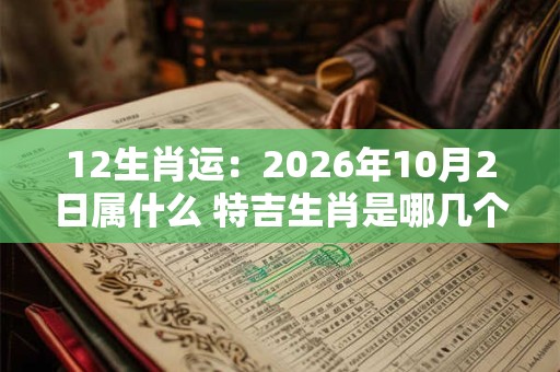12生肖运：2026年10月2日属什么 特吉生肖是哪几个
