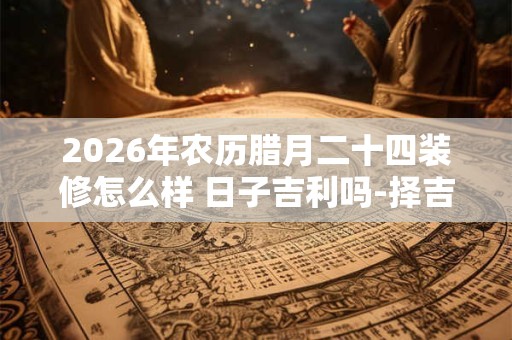 2026年农历腊月二十四装修怎么样 日子吉利吗-择吉日网