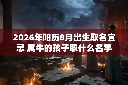 2026年阳历8月出生取名宜忌 属牛的孩子取什么名字好