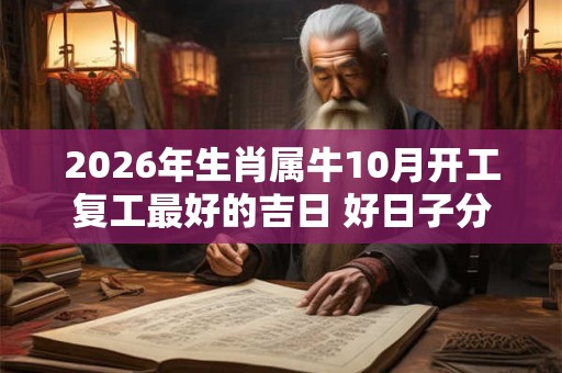 2026年生肖属牛10月开工复工最好的吉日 好日子分析 2026年生肖属牛10月开工复工最好的吉日 好日子分析