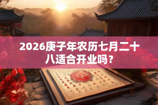 2026庚子年农历七月二十八适合开业吗? 2026庚子年农历七月二十八适合开业吗?