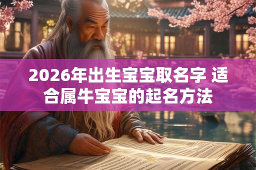 2026年出生宝宝取名字 适合属牛宝宝的起名方法 2026年出生宝宝取名字 适合属牛宝宝的起名方法