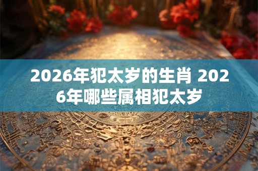 2026年犯太岁的生肖 2026年哪些属相犯太岁 2026年犯太岁的生肖 2026年哪些属相犯太岁