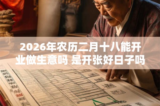 2026年农历二月十八能开业做生意吗 是开张好日子吗