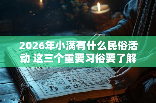 2026年小满有什么民俗活动 这三个重要习俗要了解 2026年小满有什么民俗活动 这三个重要习俗要了解