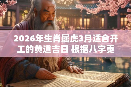 2026年生肖属虎3月适合开工的黄道吉日 根据八字更加精准 2026年生肖属虎3月适合开工的黄道吉日 根据八字更加精准
