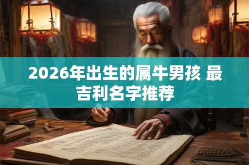 2026年出生的属牛男孩 最吉利名字推荐 2026年出生的属牛男孩 最吉利名字推荐